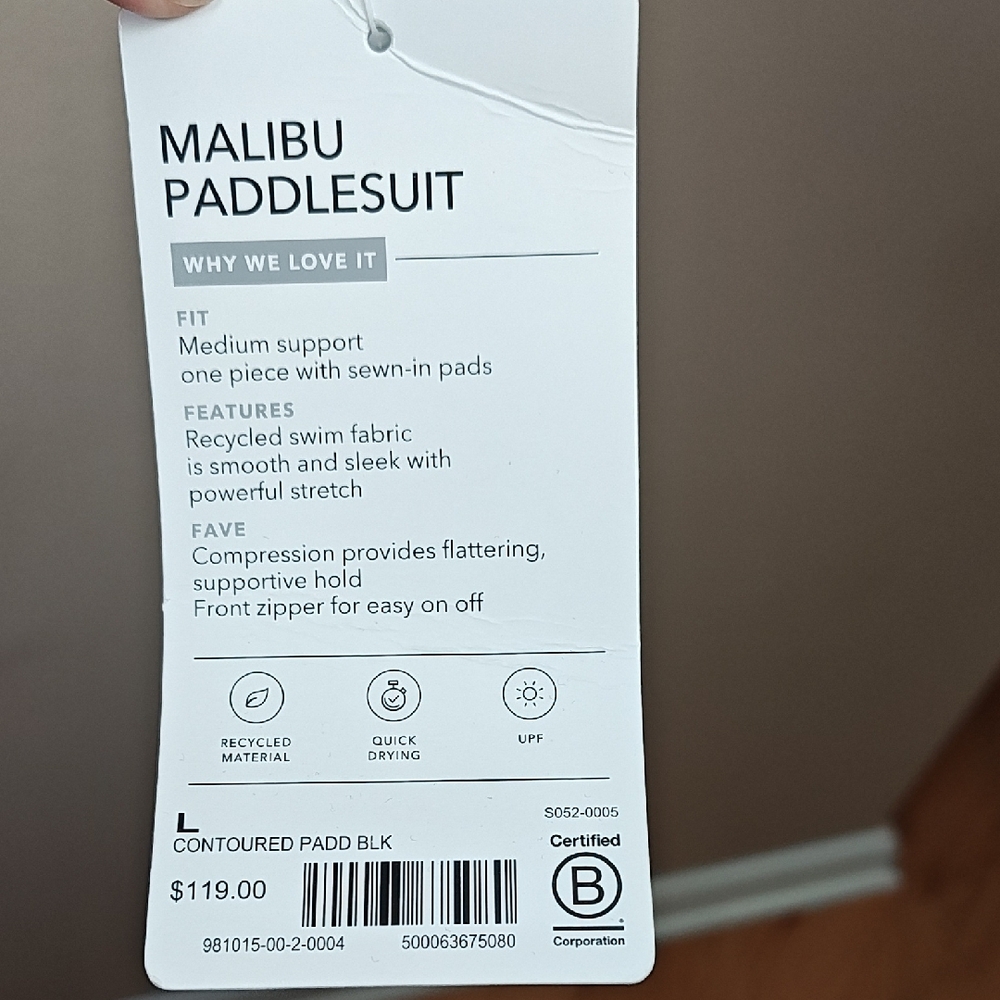 NWT Athleta Malibu Paddlesuit Black - Picture 7 of 7